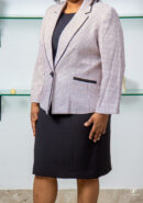 KASPER TUTU PINK MULT WITH BLACK TAPING JACKET