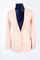 FOREVER 21 BLUSH CAREER BOYFRIEND LONGSLEEVE COLLARLESS