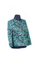 KASPER JADE AND BLACK MULTI FLORAL LONGSLEEVE LADIES JACKET