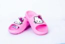 KITTY PINK WITH WHITE KITTY CAT WITH PINK BOW  DETAIL SLIPPERS