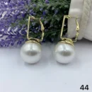 jpg42EGOLD WITH BIG WHITE PEARL BALL DROP EARRING