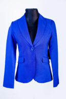 NEW YORK AND CO BLUE ONE BOTTON WITH FALSE POCKET AND BACK SLIT JACKET