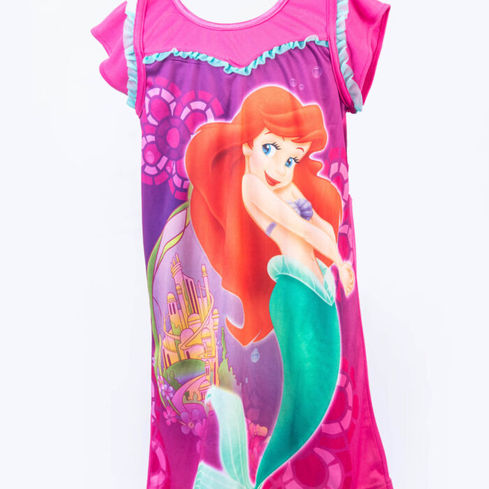 DISNEY PURPLE LITTLE MERMAID SHORTSLEEVE NIGHT GOWN