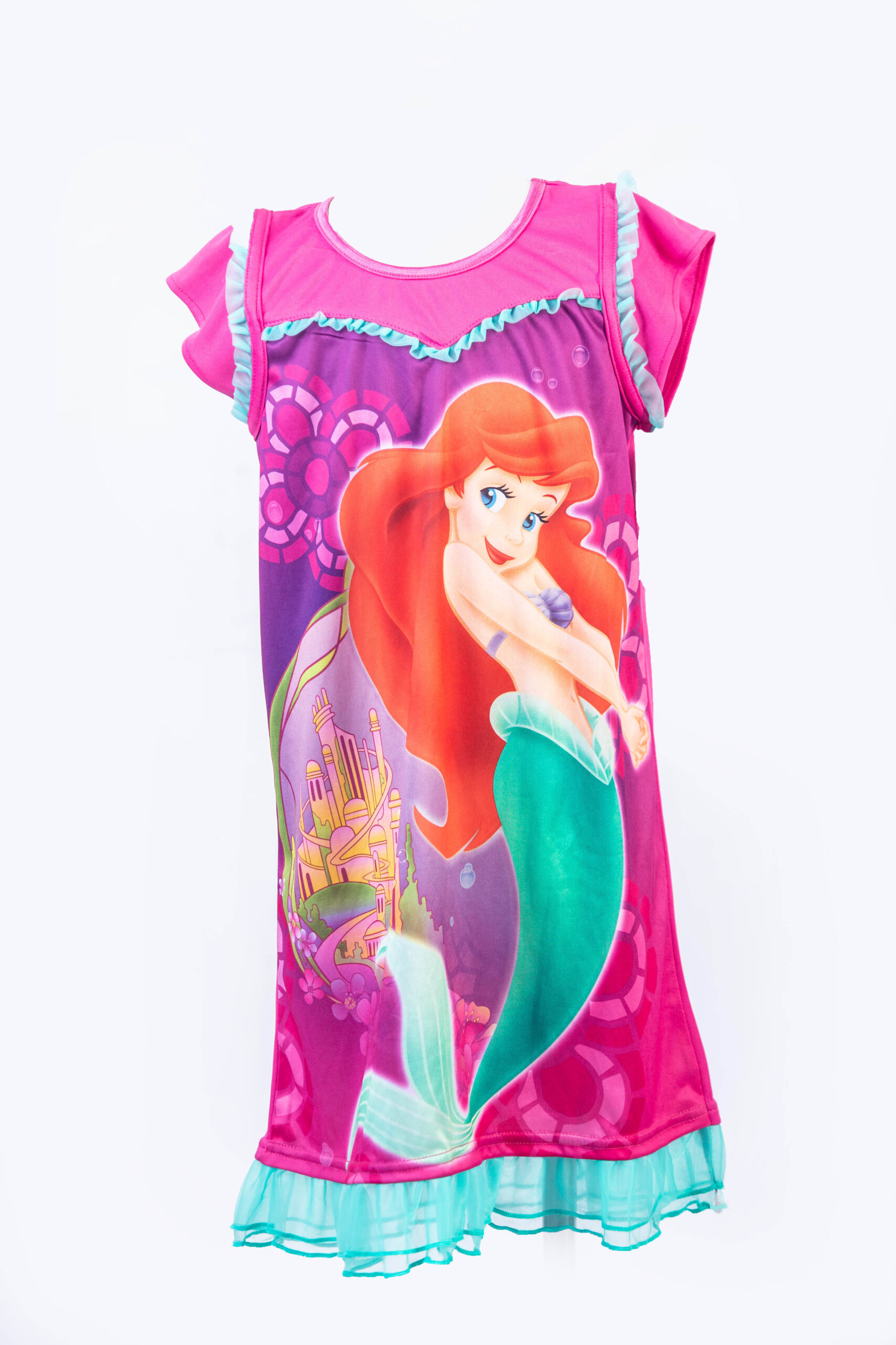 DISNEY PURPLE LITTLE MERMAID SHORTSLEEVE NIGHT GOWN