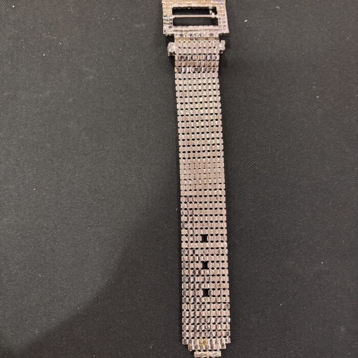 AKIRA SILVER WITH WHITE STONE STUDDED BELT BRACELET