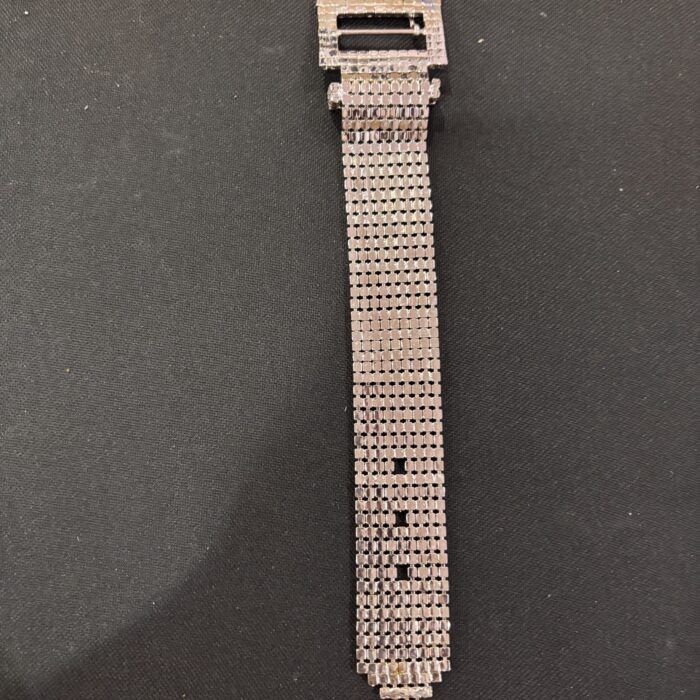 AKIRA LADIES SILVER WITH WHITE STONE STUDDED BELT BRACELET