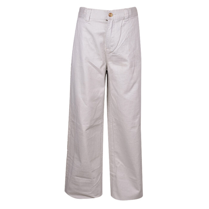 GAP CREAM STRAIGHT BAGGY CHINOS TROUSER WITH SLIT SIDE POCKETS