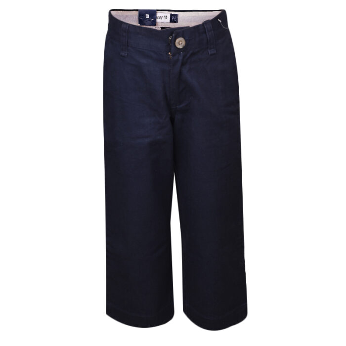GAP  NAVY BLUE BOYS STRAIGHT CHINOS TROUSER WITH ADJUSTABLE WAIST