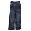 SWISS CROSS BLUE/GREEN CRINKLE DENIM BOYS STRAIGHT JEANS AND BLUE EMBROIDERY POCKETS