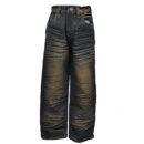 SWISS CROSS FADED DENIM BOYS JEANS WITH CRINKLE DETAILS