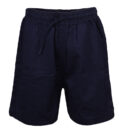 ADAM KIDS NAVY BLUE DENIM KNICKER WITH ELASTIC WAIST AND PULL STRING