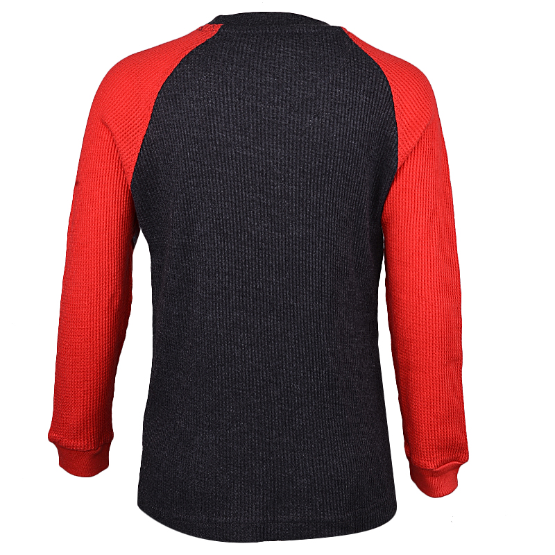 GENERATION 1 BLACK/RED RIBBED LONGSLEEVE T-SHIRT - Image 2