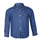 E-LAND INDIGO DENIM LONGSLEEVE SHIRT