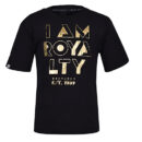 SEAN JOHN BLACK SHORTSLEEVE  WITH EMBOSSED GOLD PRINT