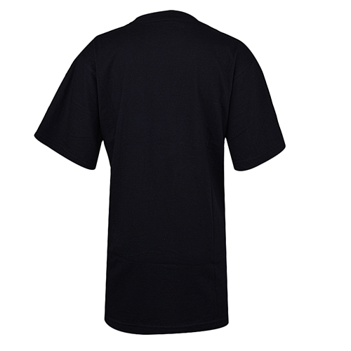 AVIREX BLACK TEE SHIRT WITH FADED GOLD DETAIL AND GREY STUDDS - Image 4