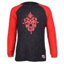 GENERATION 1 BLACK/RED RIBBED LONGSLEEVE T-SHIRT