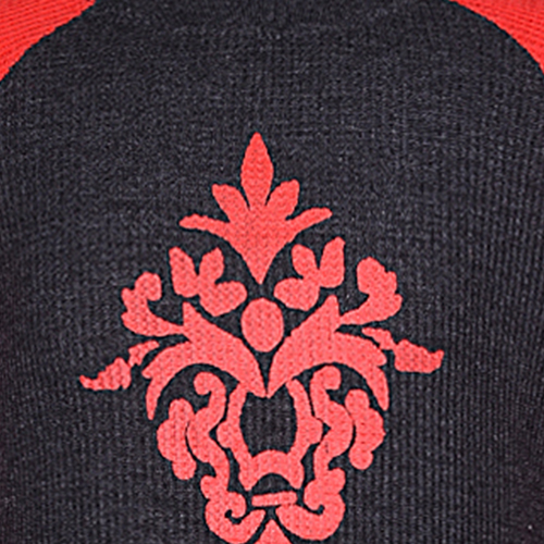 GENERATION 1 BLACK/RED RIBBED LONGSLEEVE T-SHIRT - Image 4