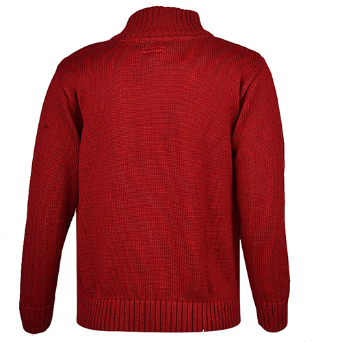 TOMMY HILFIGER RED BOYS LONGSLEEVE RIBBED CARDIGAN - Image 3