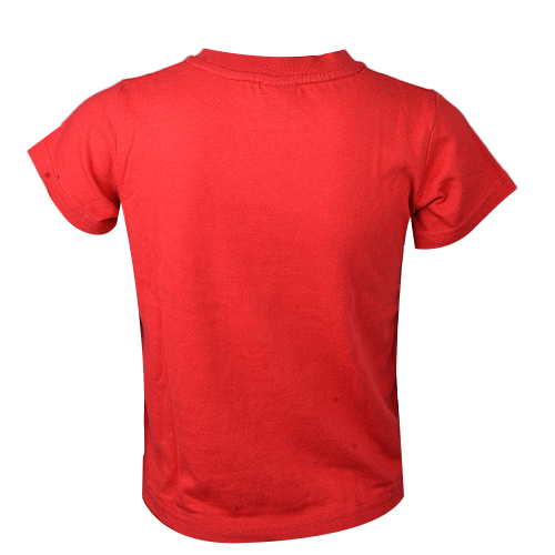METAL GENERATION BLOOD RED COTTON ROUNDNECK SHORTSLEEVE T-SHIRT WITH GOLD BALL& GRAND SLAM EMBOSSED - Image 3