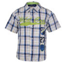 KIDS HEADQUARTER CHECK ' WILD CAT' SHORTSLEEVE SHIRT